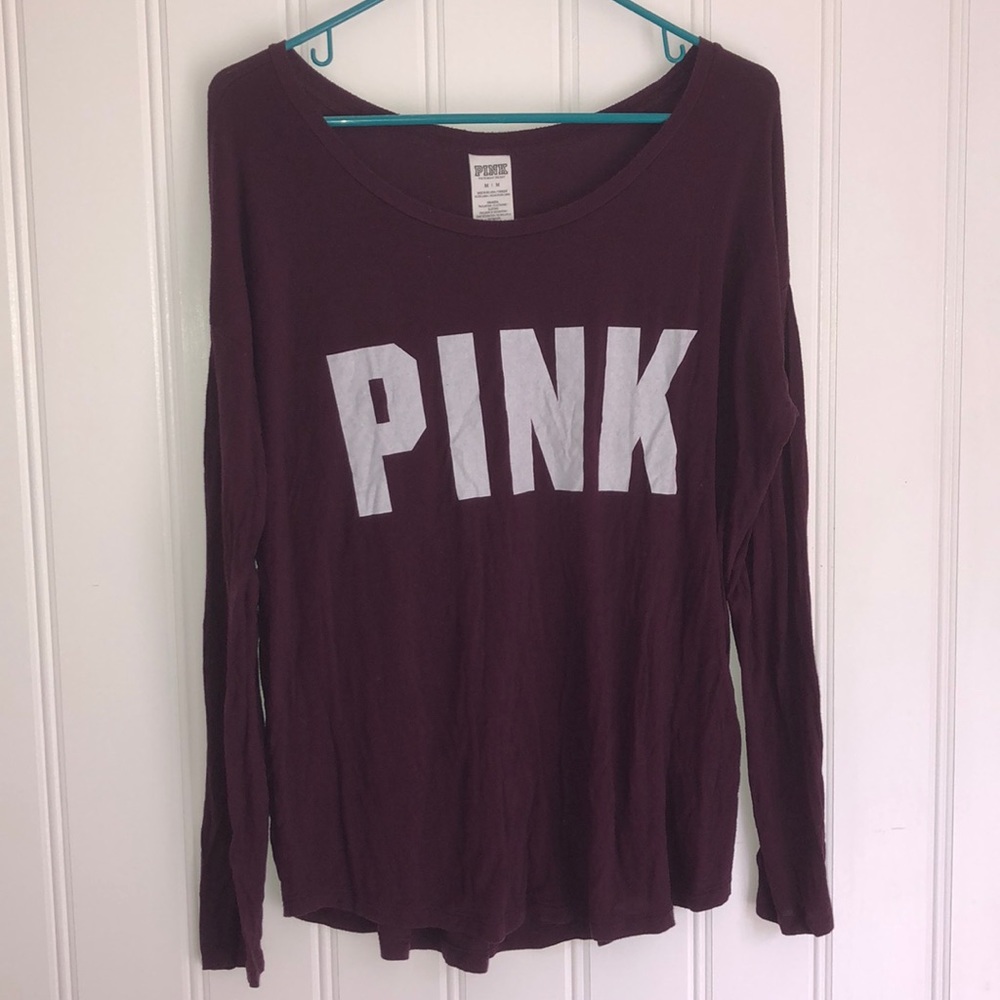 Victoria’s secret PINK maroon long sleeve